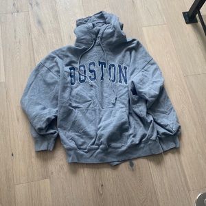 oversized grey and blue brandy hoodie, can fit up to a large